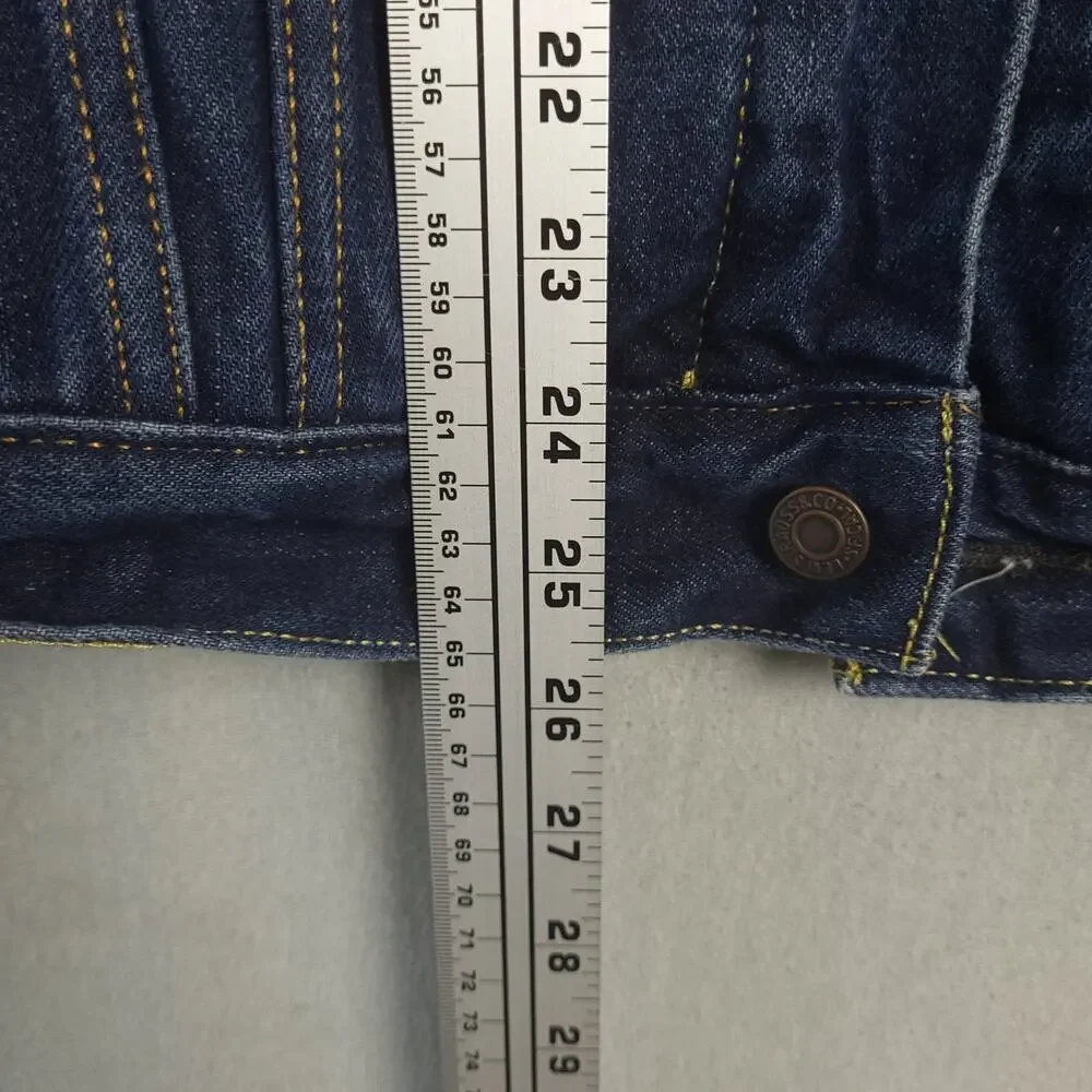 Vintage Levi's Men's Sherpa Lined Denim Trucker Jacket M Dark Wash Blue EUC - Picture 10 of 11